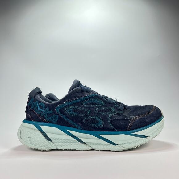 HOKA One One Clifton L Embroidery Blue Running Shoes 1126854 OSBC Women's Size 8 - Picture 1 of 11
